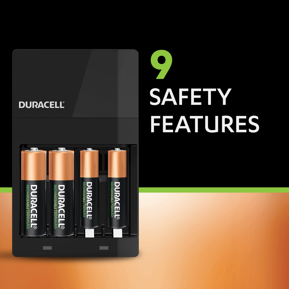 Buy Duracell 4 hours Battery Charger with 2 AA and 2 AAA
